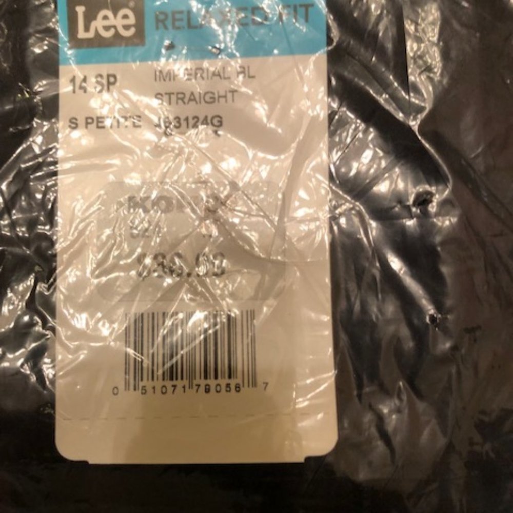 Lee 14SP Black Straight Leg Twill Pant - NWT